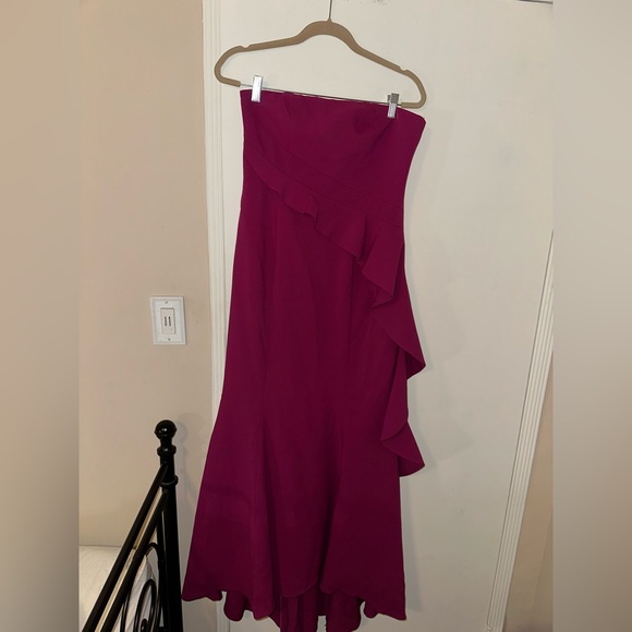 Jay Godfrey Fuchsia Torres Gown Size 10 - Picture 5 of 8